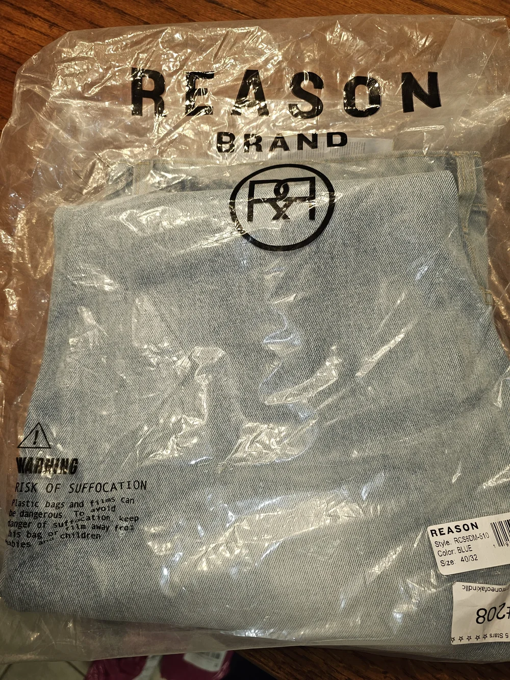 Reason Light Blue Distressed Skinny Jeans